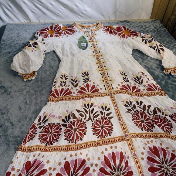 Farm Rio Ainika Flowers Maxi Dress NWT Size XL - Picture 12 of 16